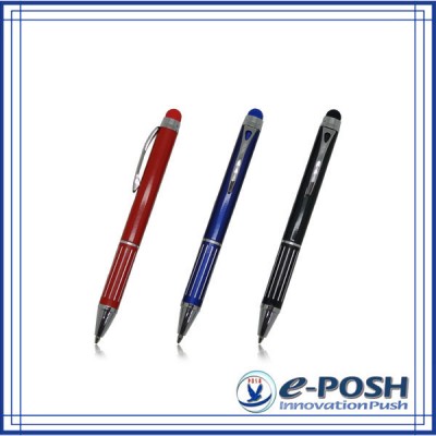 portable customizing engraving metal touch screen stylus promotional mini refill pen