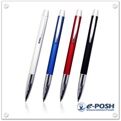 Aluminum brushed anodized ball point pen