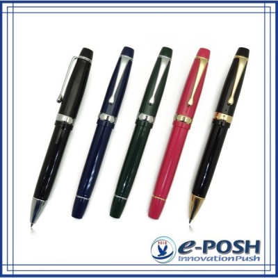 High-end gift metal pen set with polyhedron barrel