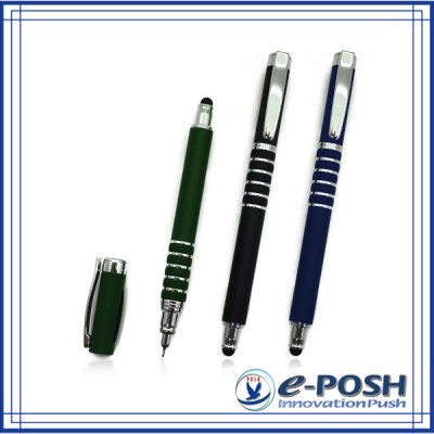 High end novelty office writing instrument business gift metal stylus felt tip pen