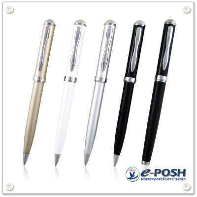 Metal click action ball pen